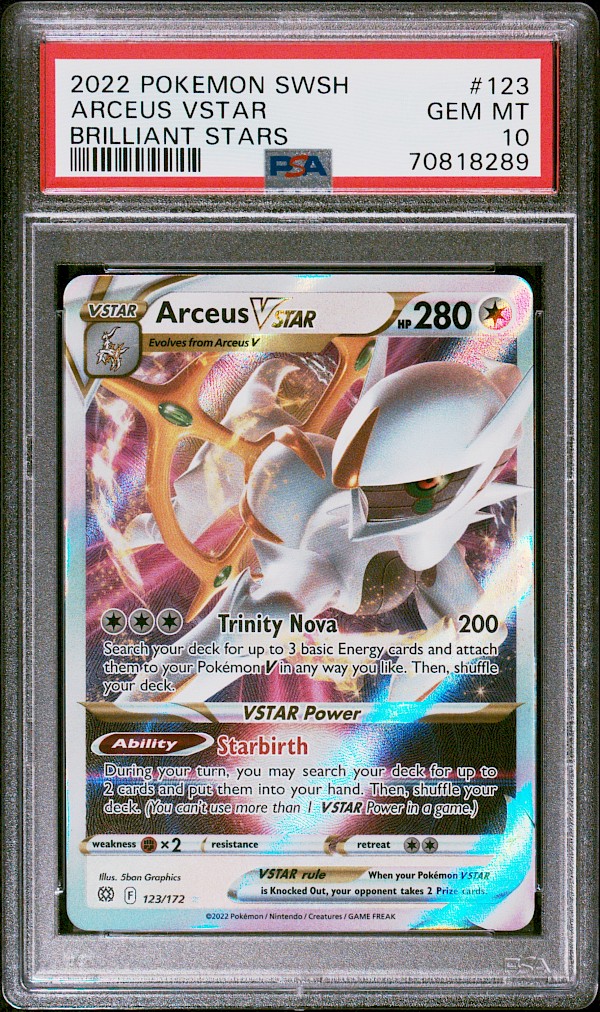 Arceus VSTAR (PSA 10) - 123/172 (Brilliant Stars)