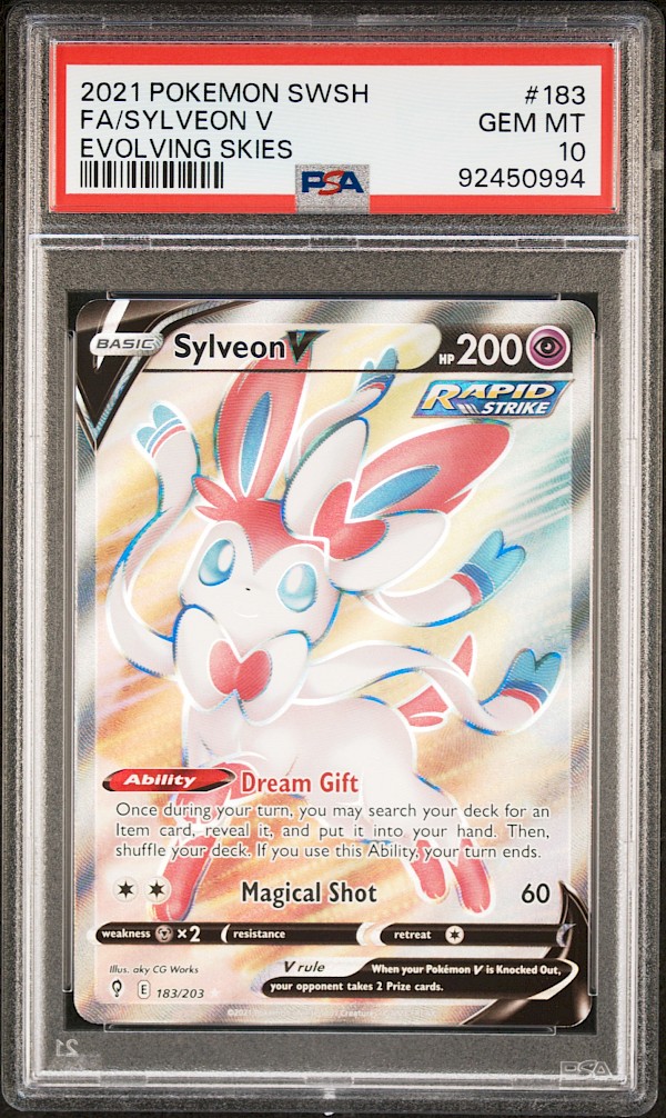 Sylveon V (PSA 10) - 183/203 (Evolving Skies)